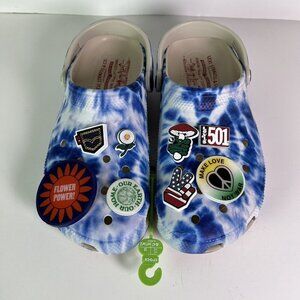 CROCS 501 Levi's Strauss & Co. Jeans Clogs Charms Men's Size US M 12